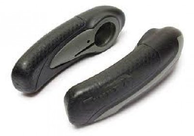 Rohy Al ergo krátké pogumované černé šedé